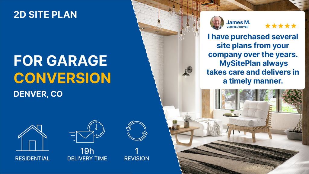 Site Plan for a Garage Conversion in Colorado
