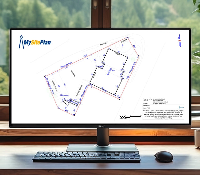 Example image of the Commercial Detailed Site Plan from  My Site Plan