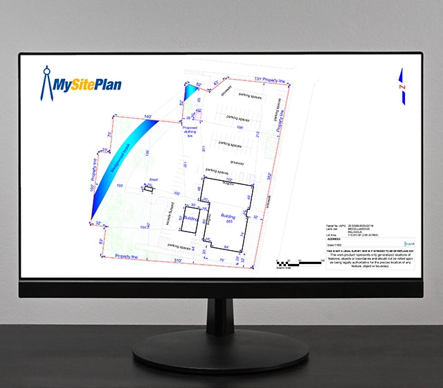 Example of The Works Commercial Site Plan, a complete plot plan for commercial buildings created by My Site Plan