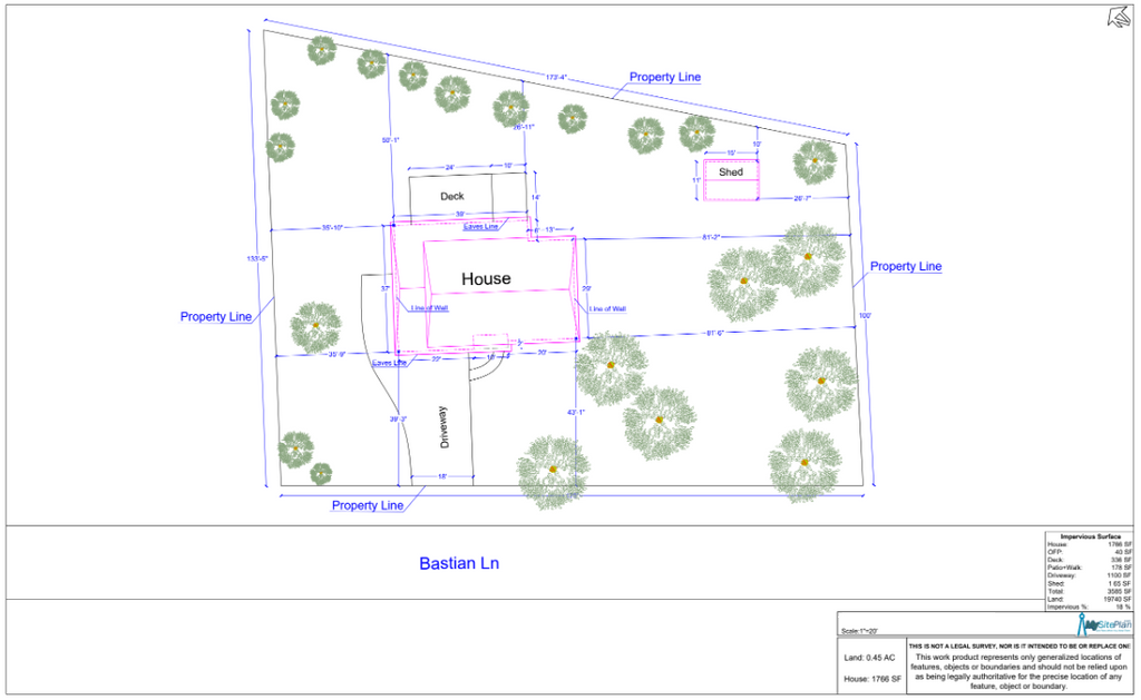 Medium Site Plan | Home & Residential Site Plan – My Site Plan